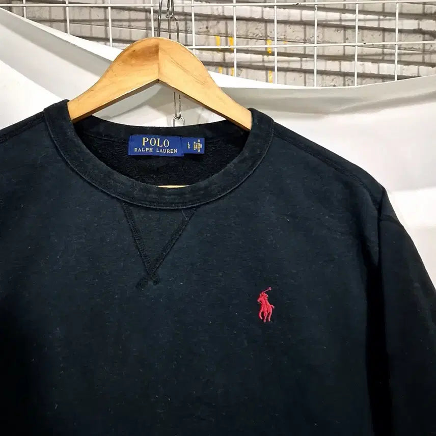 [BUNJANG] Polo Ralph Lauren Embroidered Logo Sweatshirt / 폴로 랄프로렌 자수로고 맨투맨