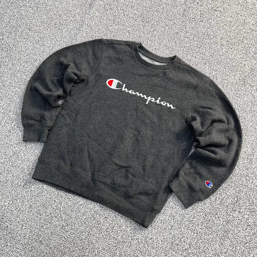 [BUNJANG] M Champion Fleece Big Logo Sweatshirt / M 챔피온 기모 빅로고 맨투맨 0320M