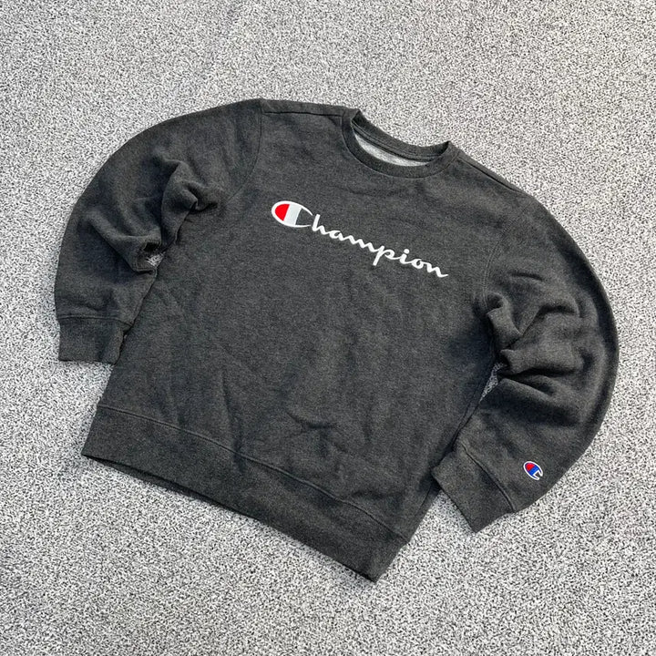 [BUNJANG] M Champion Fleece Big Logo Sweatshirt / M 챔피온 기모 빅로고 맨투맨 0320M