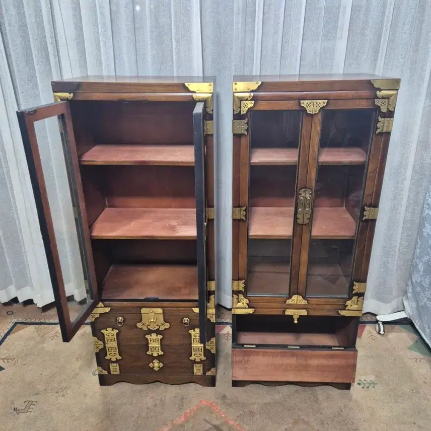 [BUNJANG] Antique Korean Yi Dynasty Traditional Cabinet Display / 고가구 전통가구 이조 전통공예 반닫이 양주장 / 장식장