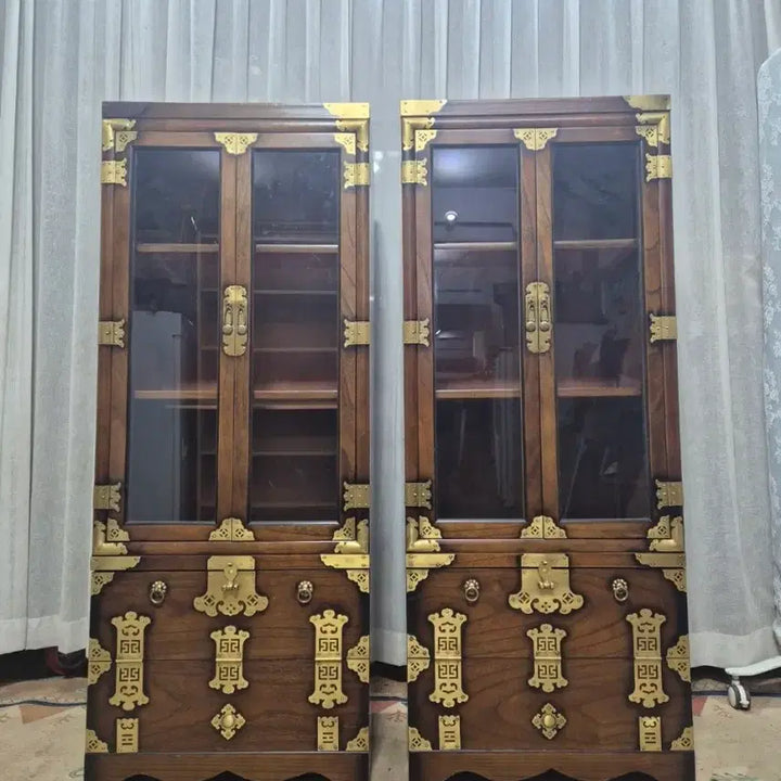 [BUNJANG] Antique Korean Yi Dynasty Traditional Cabinet Display / 고가구 전통가구 이조 전통공예 반닫이 양주장 / 장식장