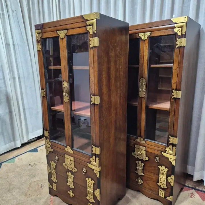 [BUNJANG] Antique Korean Yi Dynasty Traditional Cabinet Display / 고가구 전통가구 이조 전통공예 반닫이 양주장 / 장식장