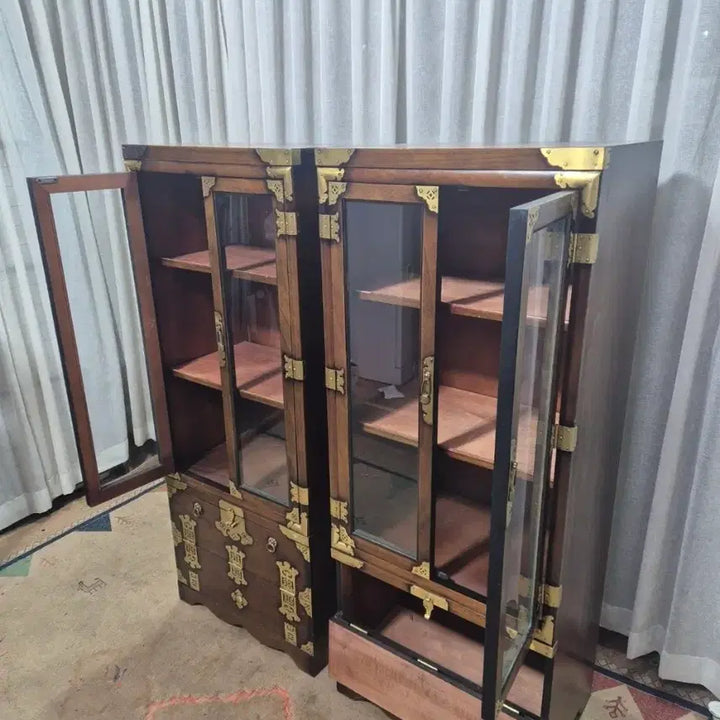 [BUNJANG] Antique Korean Yi Dynasty Traditional Cabinet Display / 고가구 전통가구 이조 전통공예 반닫이 양주장 / 장식장