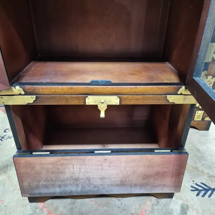 [BUNJANG] Antique Korean Yi Dynasty Traditional Cabinet Display / 고가구 전통가구 이조 전통공예 반닫이 양주장 / 장식장