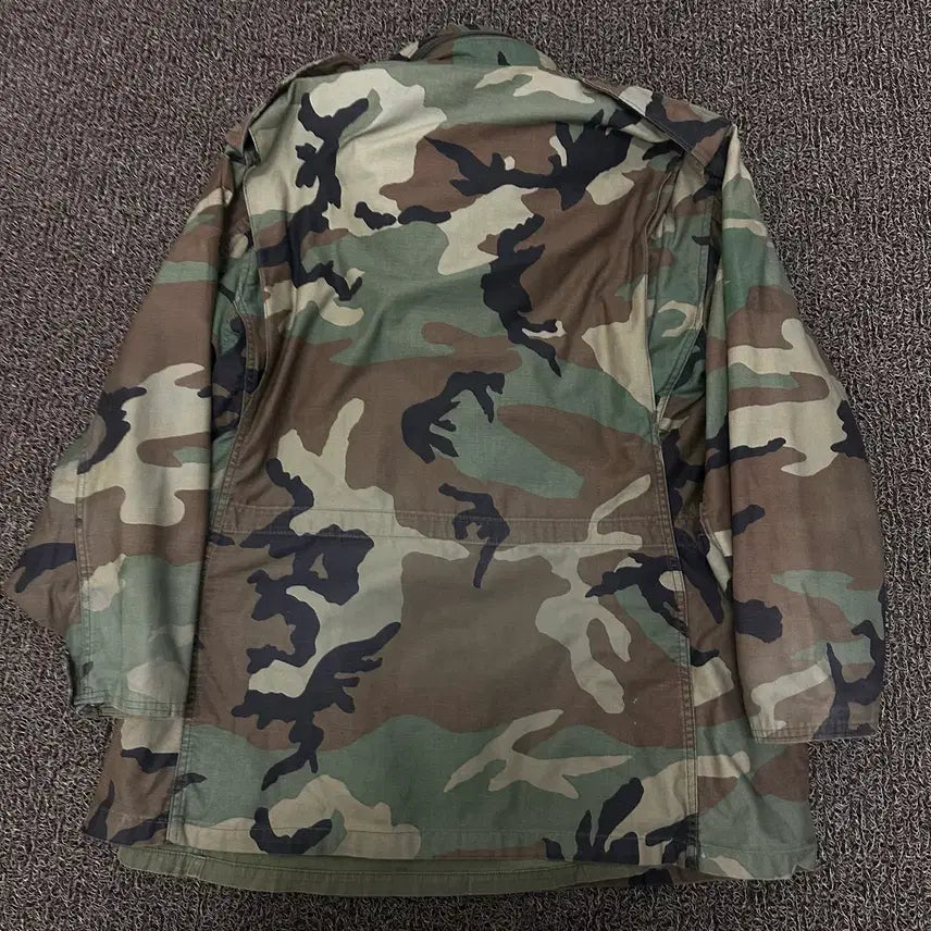[BUNJANG] Military Woodland Camo Field Jacket / USA 미제 밀리터리 우드랜드 카모 야상 자켓 점퍼