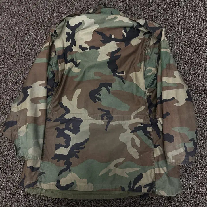 [BUNJANG] Military Woodland Camo Field Jacket / USA 미제 밀리터리 우드랜드 카모 야상 자켓 점퍼