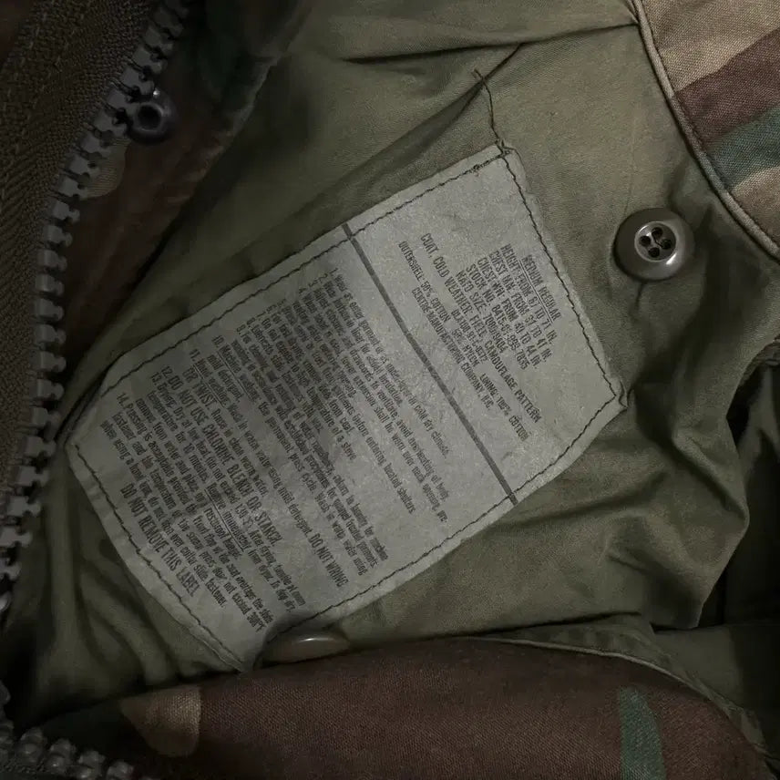 [BUNJANG] Military Woodland Camo Field Jacket / USA 미제 밀리터리 우드랜드 카모 야상 자켓 점퍼