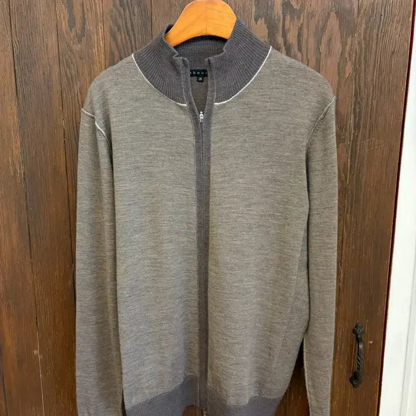 [BUNJANG] Theory Brown Two-Way Zip-up / 띠어리 정품 브라운 투웨이 집업