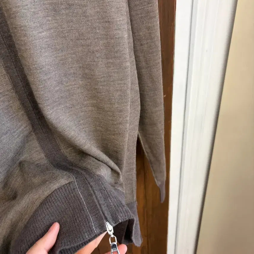 [BUNJANG] Theory Brown Two-Way Zip-up / 띠어리 정품 브라운 투웨이 집업