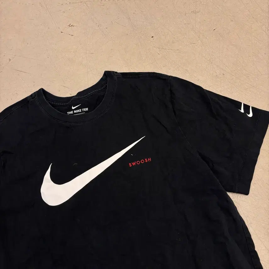 [BUNJANG] Nike Double Swoosh Black T-Shirt / 나이키 더블스우시 블랙 티셔츠