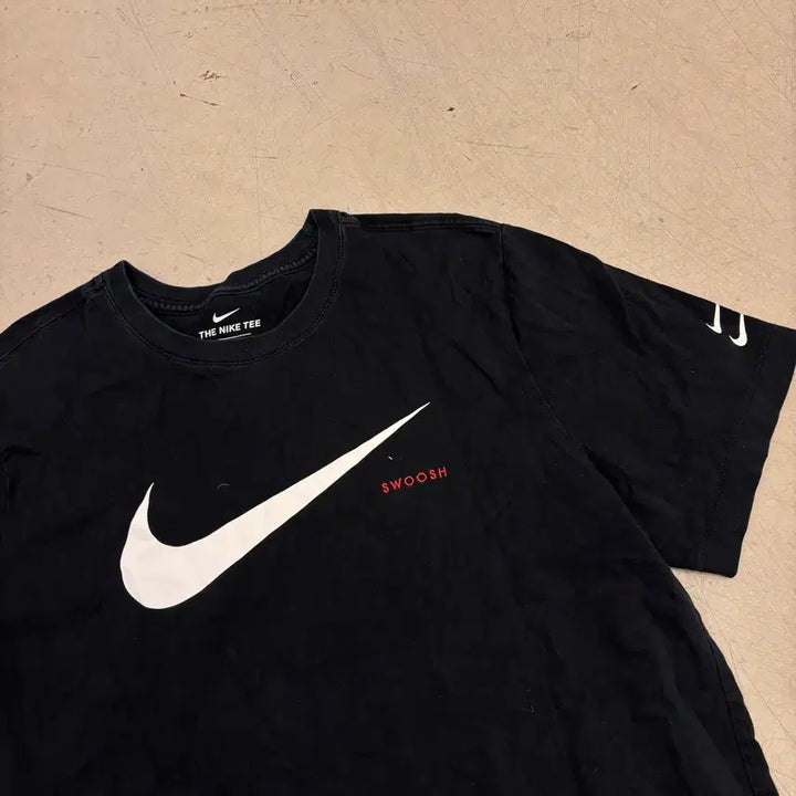 [BUNJANG] Nike Double Swoosh Black T-Shirt / 나이키 더블스우시 블랙 티셔츠
