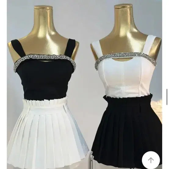 [BUNJANG] Satin Cubic Tank Top - Cream Satin - Imported Apparel / 새틴 큐빅 나시탑 크림새틴 수입의류 홀복 새상품