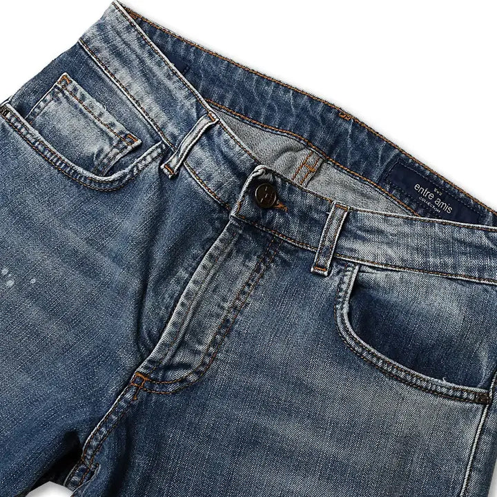 [BUNJANG] Entre Amis Gaga Collection Vintage Napoli Denim Pants / 엔트레 아미스 [Entre Amis] 가가 컬렉션 빈티지 나폴리 데님