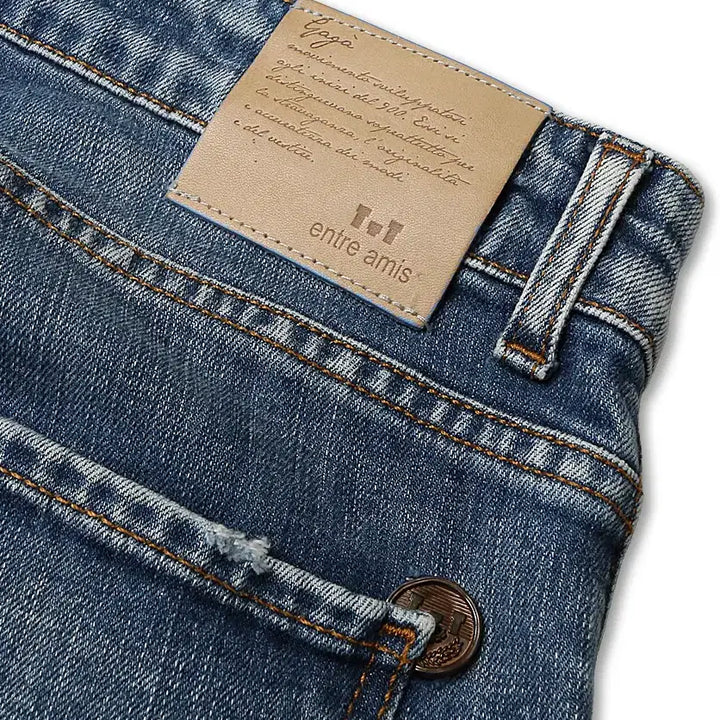 [BUNJANG] Entre Amis Gaga Collection Vintage Napoli Denim Pants / 엔트레 아미스 [Entre Amis] 가가 컬렉션 빈티지 나폴리 데님
