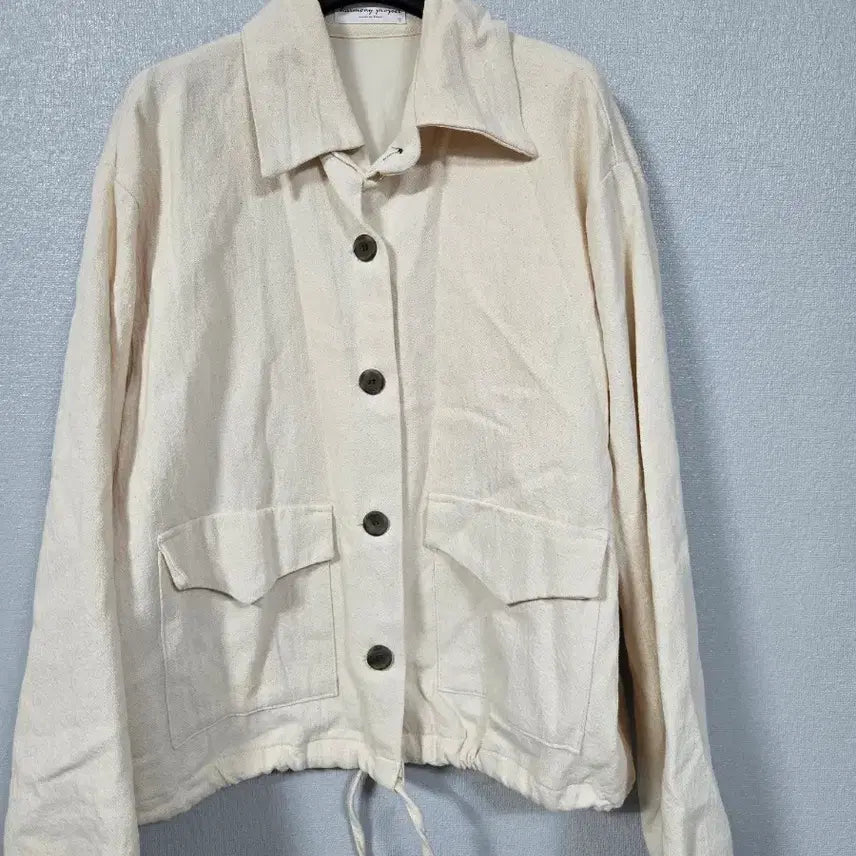 [BUNJANG] Linen Blouson Jacket / 린넨 블루종쟈켓 66~77