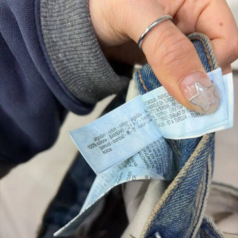 [SOLD OUT] (36인치) 자라 ZARA 스트릿 워싱 7부 청 반바지 버뮤다 팬츠