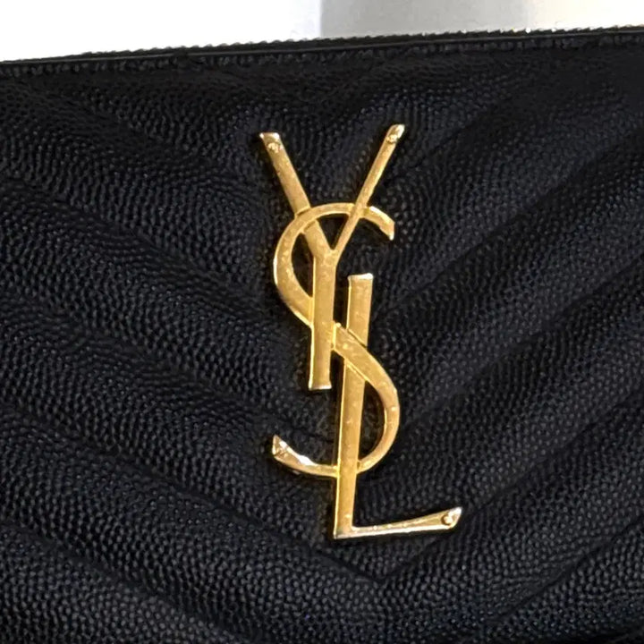 [BUNJANG] Yves Saint Laurent Compact Zip Around Long Wallet / 입생로랑 지퍼돌이 컴팩트 장지갑