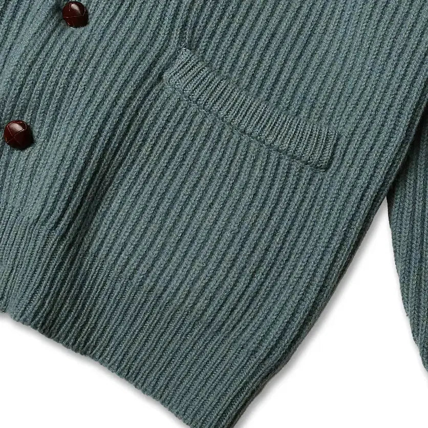 [BUNJANG] William Lockie Sky Blue Shawl Collar Cardigan / 윌리엄 로키 [William Lockie] 스카이블루 숄카라 니트 가디건