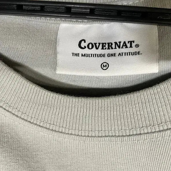 [BUNJANG] Covernat Round Short Sleeve T-shirt N.4851 / M 커버낫 라운드 반팔티 N.4851