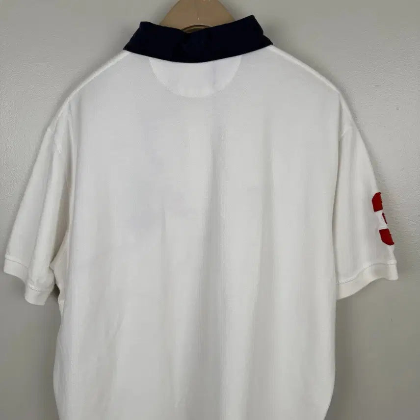 [BUNJANG] Polo Ralph Lauren Big Pony Polo Shirt / 폴로 랄프로렌 빅포니 카라티 화이트 네이비