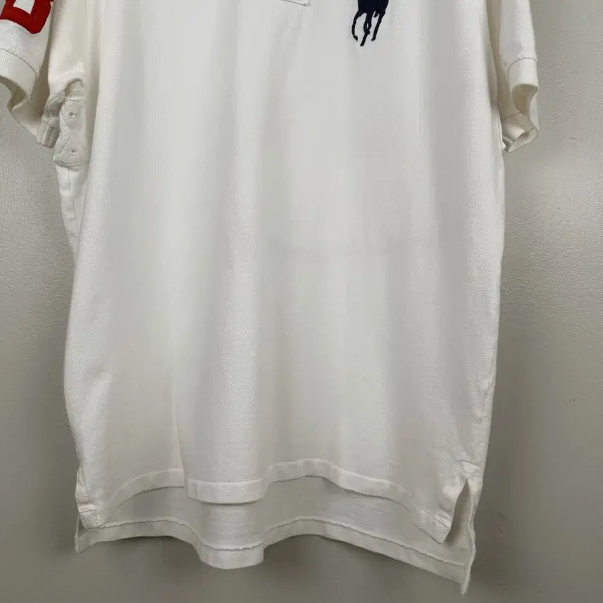 [BUNJANG] Polo Ralph Lauren Big Pony Polo Shirt / 폴로 랄프로렌 빅포니 카라티 화이트 네이비