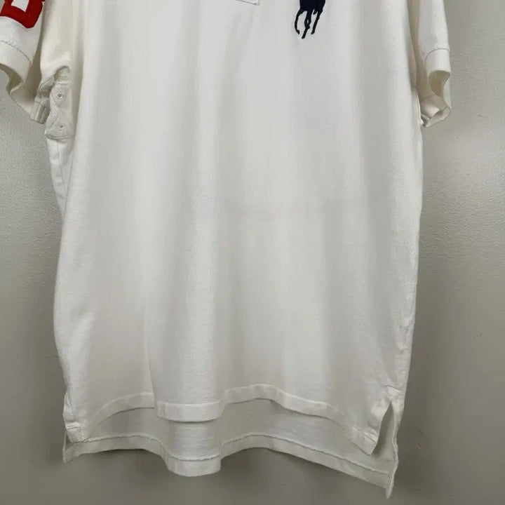 [BUNJANG] Polo Ralph Lauren Big Pony Polo Shirt / 폴로 랄프로렌 빅포니 카라티 화이트 네이비