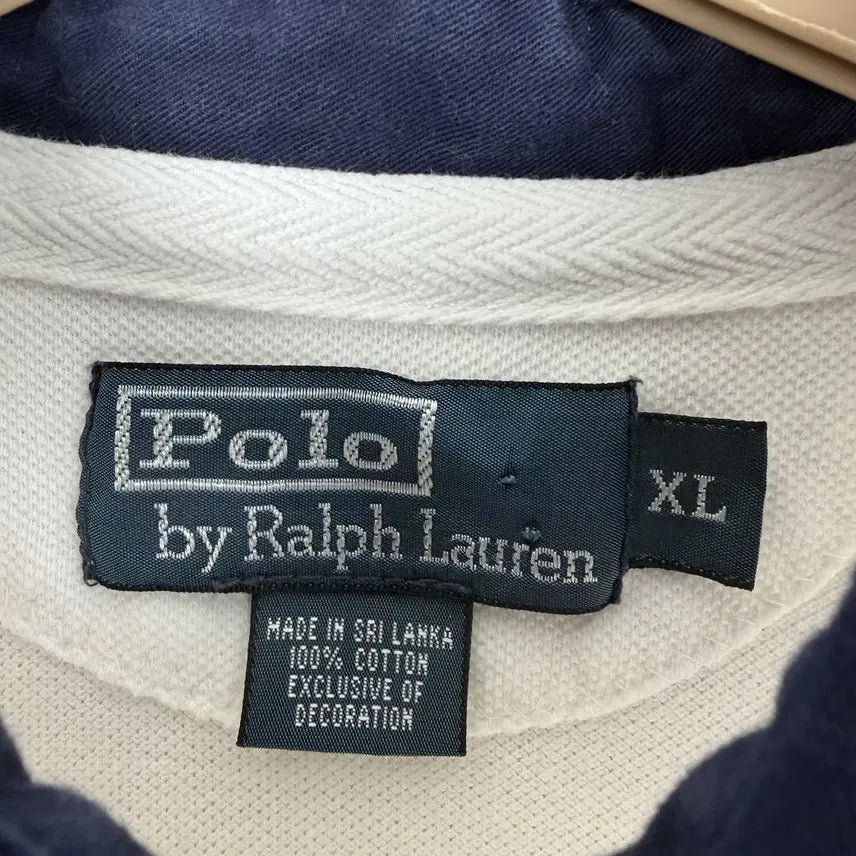 [BUNJANG] Polo Ralph Lauren Big Pony Polo Shirt / 폴로 랄프로렌 빅포니 카라티 화이트 네이비