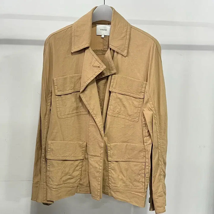 [BUNJANG] Vince Belted Linen Blend Jacket / 빈스 벨티드 린넨 블렌드 자켓