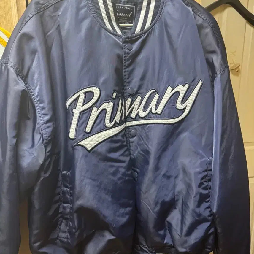 [BUNJANG] Prime Oversized Stadium Jacket - Navy / 프라임 오버핏 스타디움 자켓 네이비