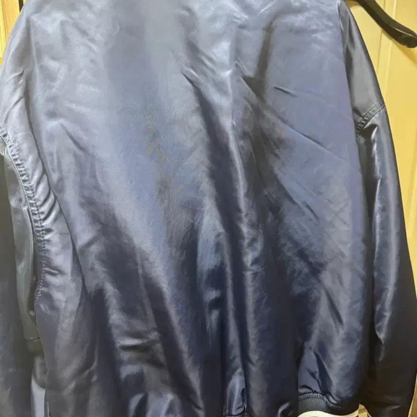 [BUNJANG] Prime Oversized Stadium Jacket - Navy / 프라임 오버핏 스타디움 자켓 네이비