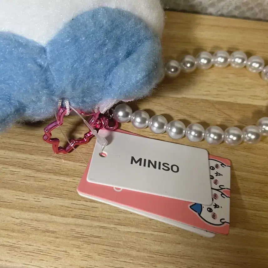 [BUNJANG] Chiikawa Miniso Cherry Blossom Series Hachiware Pouch / 치이카와 미니소 벚꽃 시리즈 파우치 하치와레 먼작귀