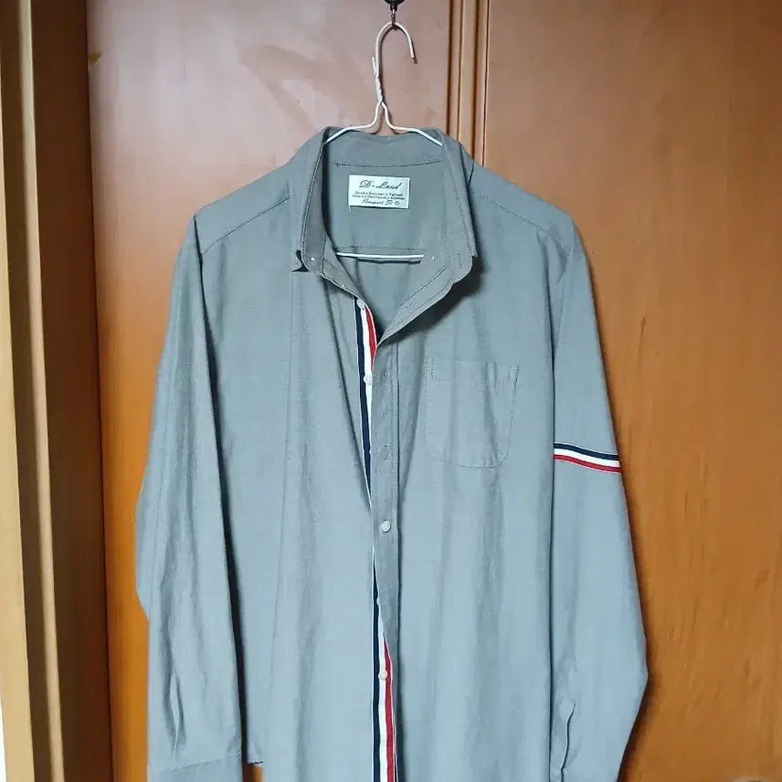 [BUNJANG] D-Land Striped Point Shirt / D-Land 삼선 포인트 셔츠 긴팔