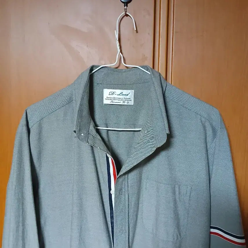 [BUNJANG] D-Land Striped Point Shirt / D-Land 삼선 포인트 셔츠 긴팔