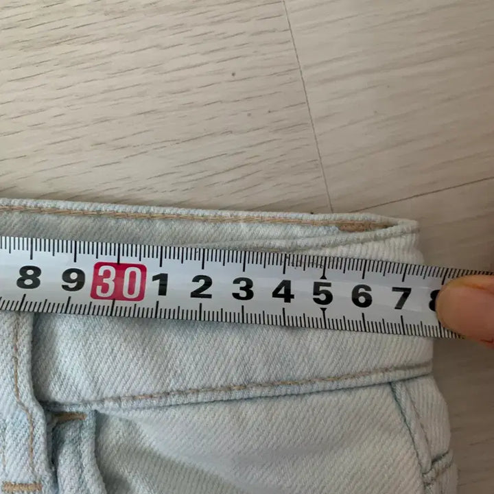 [BUNJANG] Massimo Dutti Wide Denim Pants / 마시모두띠 연청 와이드 데님 팬츠