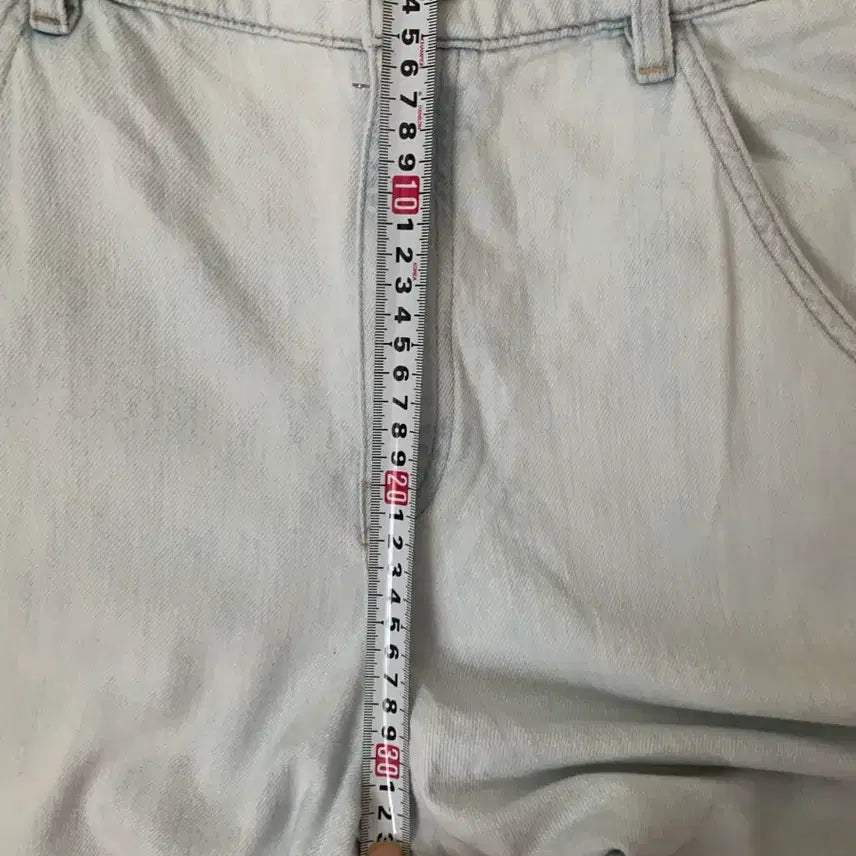 [BUNJANG] Massimo Dutti Wide Denim Pants / 마시모두띠 연청 와이드 데님 팬츠
