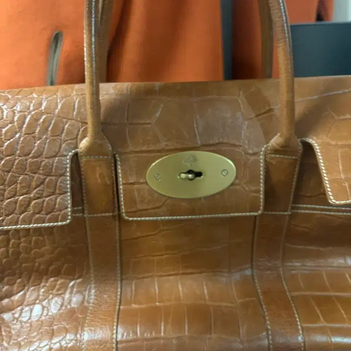 [BUNJANG] Mulberry Bayswater Crocodile Tote Bag / 멀버리 베이스워터 크로커다일