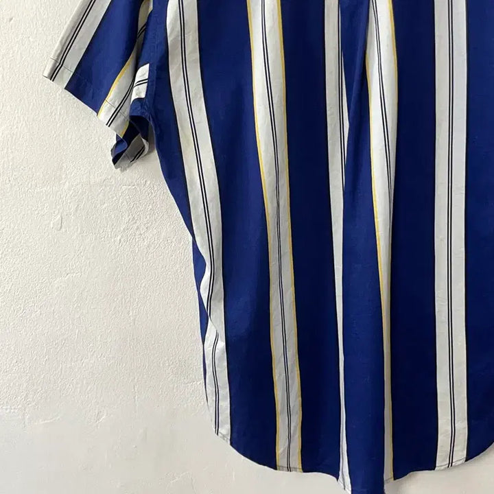 [BUNJANG] Chaps Striped Short Sleeve Shirt / 챕스 스트라이프 반팔 셔츠