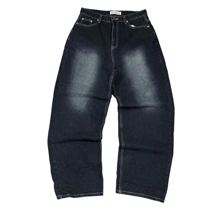 [BUNJANG] Develop Washed Black Denim Pants / Develop 워싱 블랙 데님 팬츠