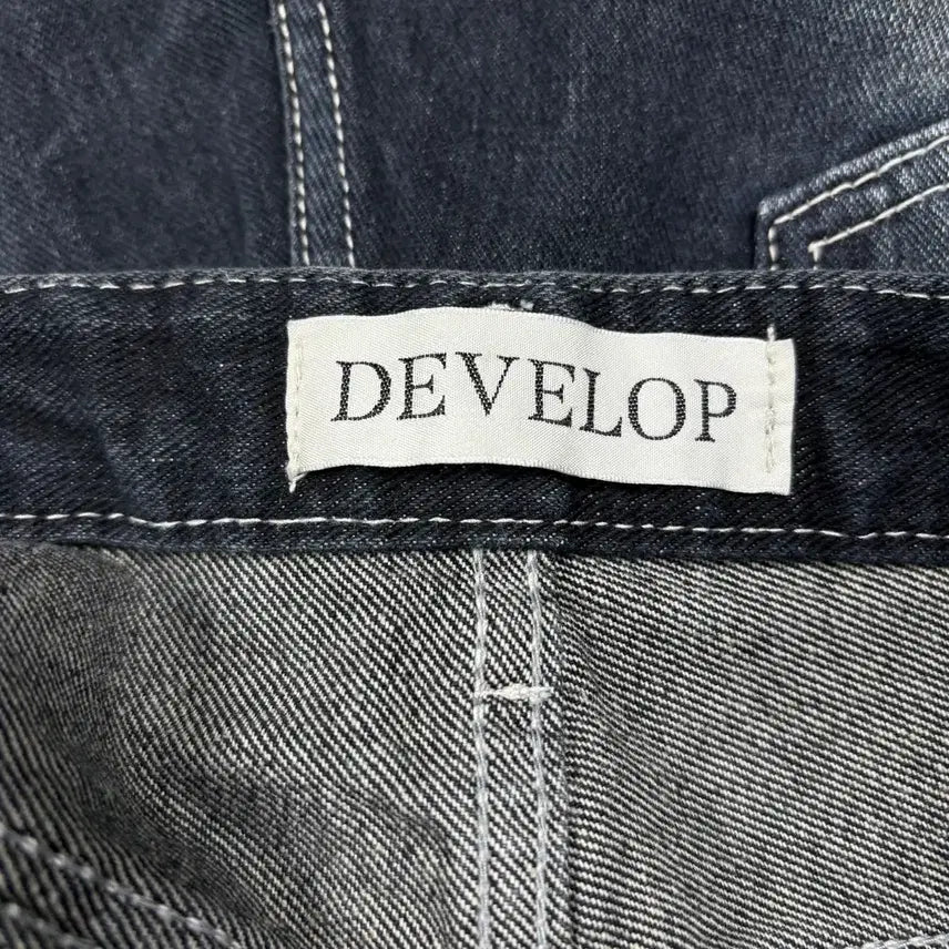 [BUNJANG] Develop Washed Black Denim Pants / Develop 워싱 블랙 데님 팬츠