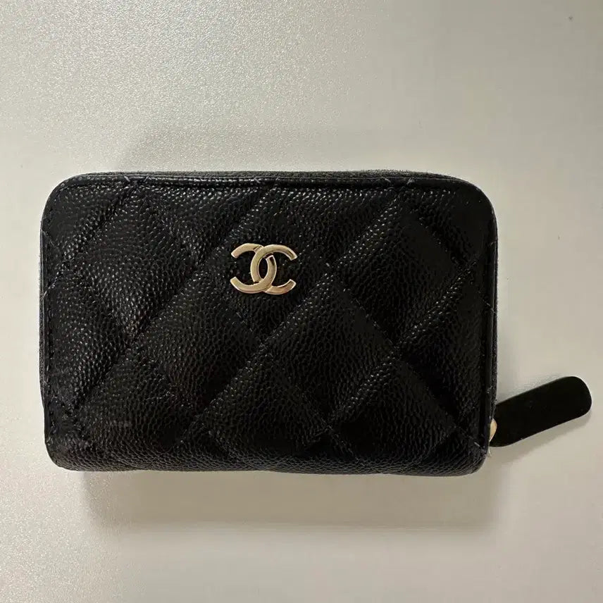 [BUNJANG] Chanel Classic Zipped Coin Purse / 샤넬 클래식 지퍼 동전지갑 그레인드 카프스킨