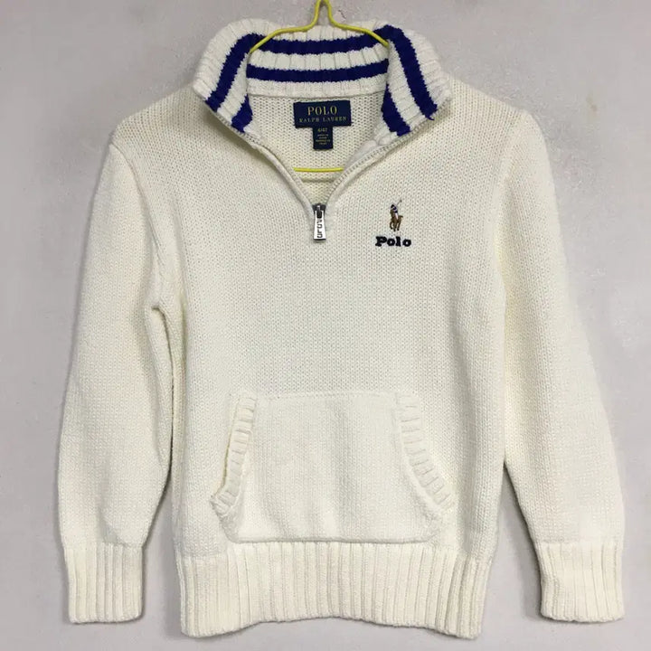 [BUNJANG] Ralph Lauren Polo Kids Half-Zip Knit Sweater / 랄프로렌폴로 키즈 반집업 니트 4Y