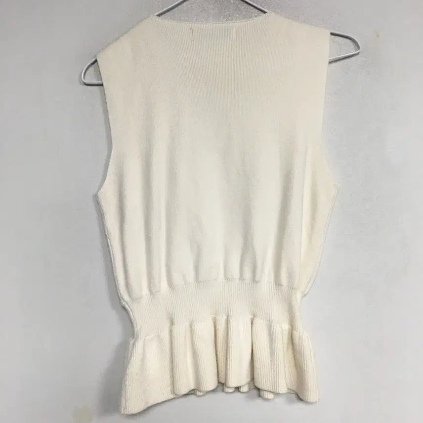 [BUNJANG] SATIN Peplum Knit Vest / SATIN 샤틴 페플럼 니트 베스트 85
