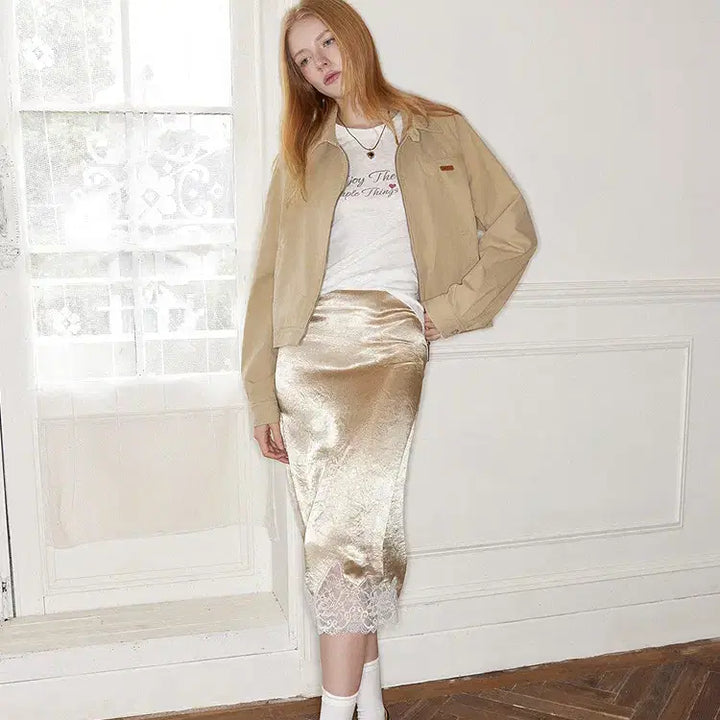 [BUNJANG] UENA American Retro Leather Workwear Short Jacket / UENA 우에나 아메리칸 레트로 가죽 라벨 워크웨어 숏 자켓