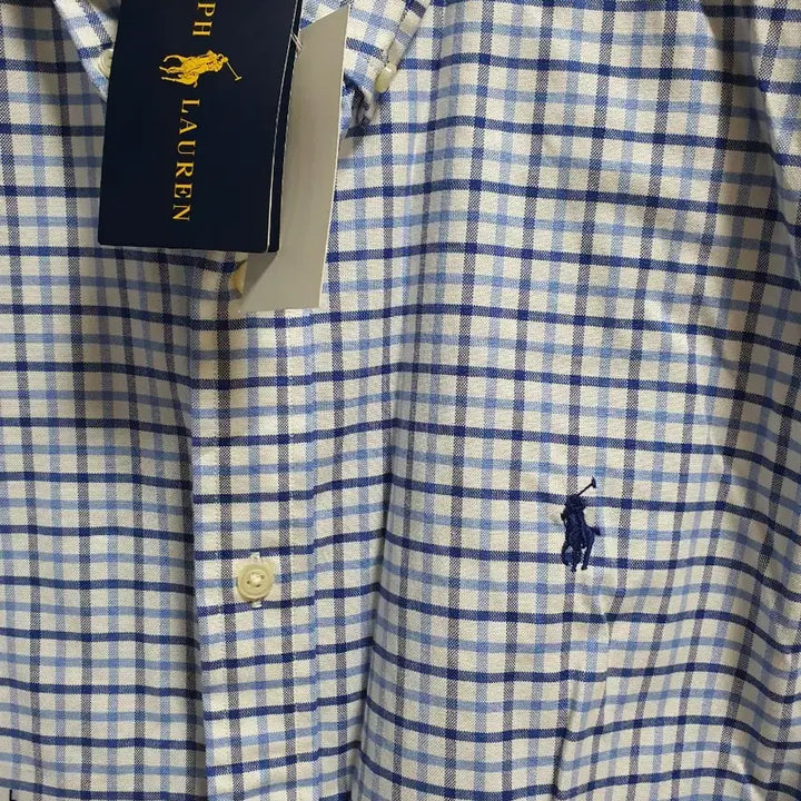 [SOLD OUT] 새상품 폴로 랄프로렌 깅엄체크 셔츠 옥스포드 셔츠 슬림핏 L