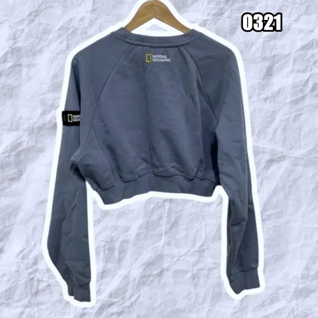 [BUNJANG] National Geographic Crop Round Sweatshirt / XL 내셔널지오그래픽 크롭 라운드 맨투맨