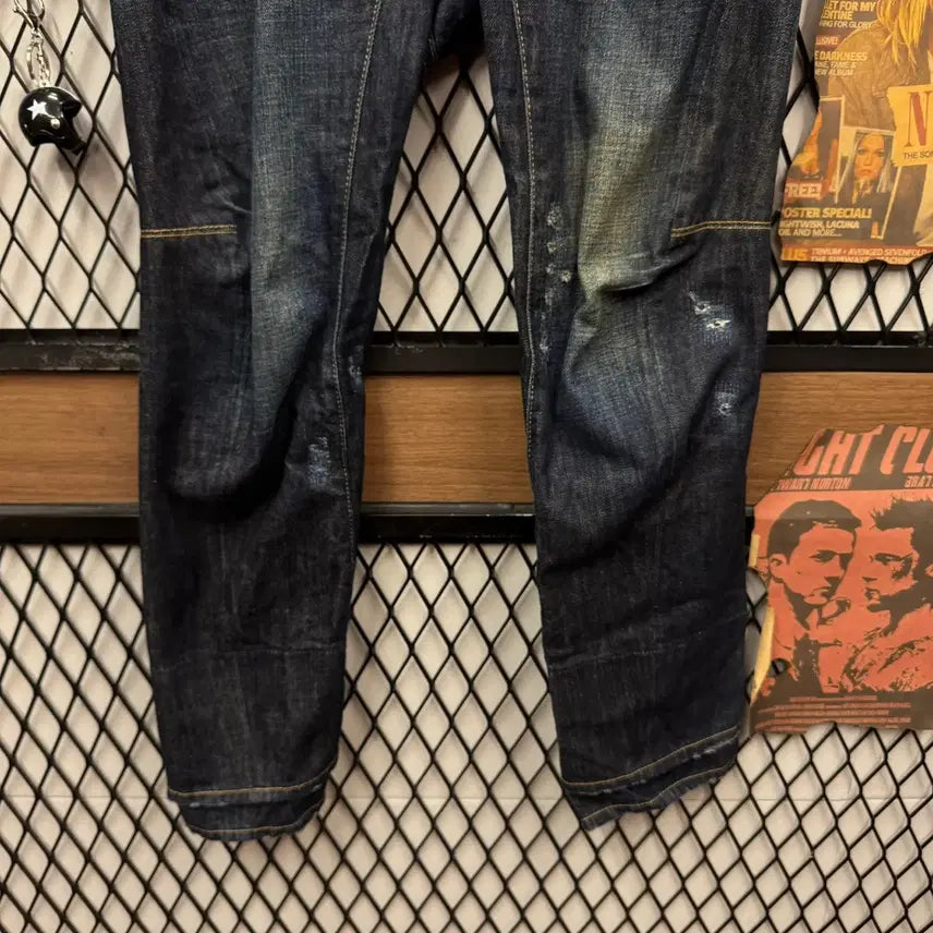 [BUNJANG] Dsquared2 D-Ring Biker Denim Pants / 디스퀘어드2 D링 바이커 데님 팬츠 전면 버클 포인트 진청