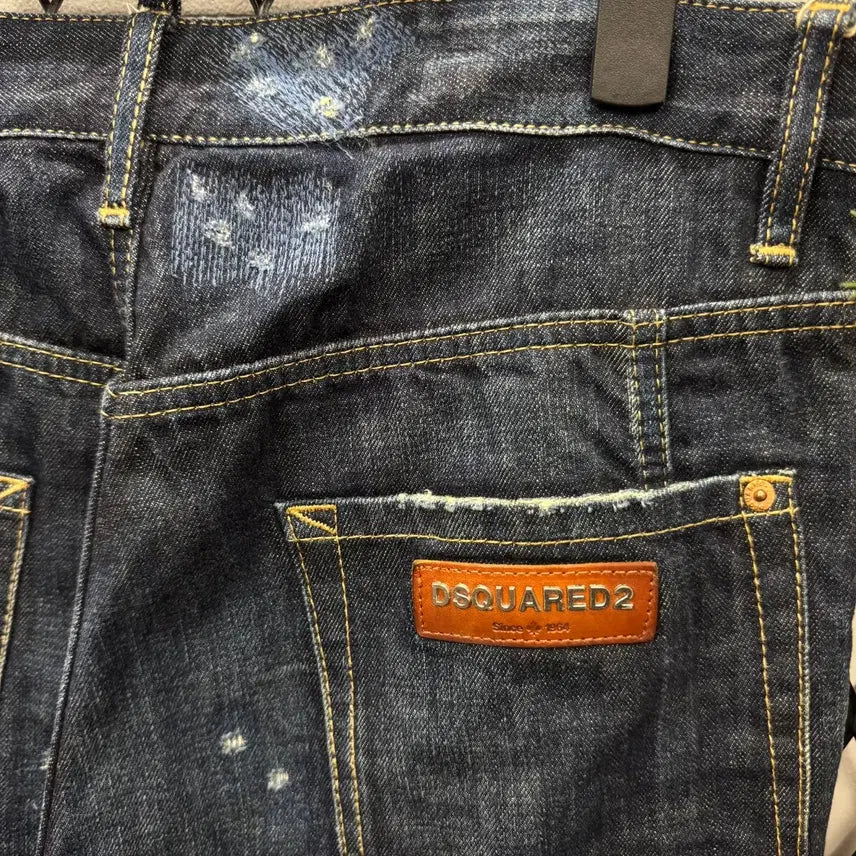 [BUNJANG] Dsquared2 D-Ring Biker Denim Pants / 디스퀘어드2 D링 바이커 데님 팬츠 전면 버클 포인트 진청