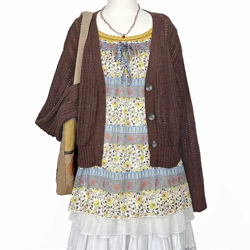 [BUNJANG] Vintage Twist Knit Cami Top / 일본빈티지 라운드 꽈배기끈나시 슬립티 머스터드 모리걸하구미룩갸루y2k