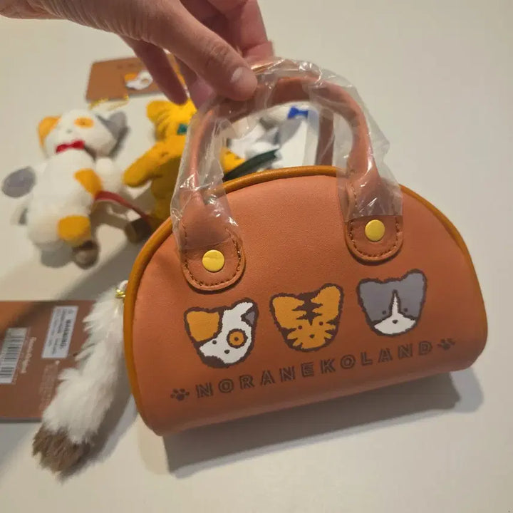 [BUNJANG] Sanrio Noranekoland Mascot Doll Set / 산리오 노라네코랜드 마스코트 인형 미니보스턴 파우치 가방 세트