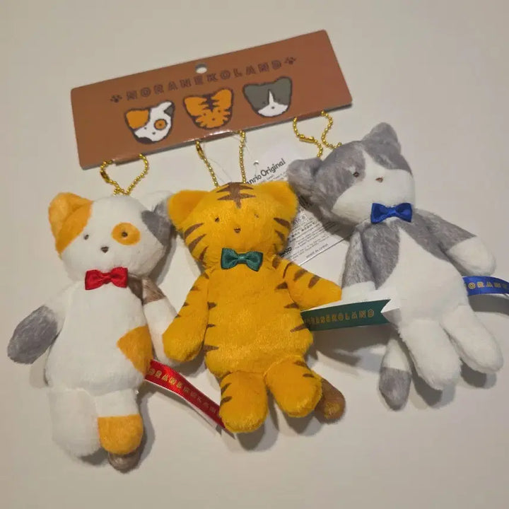 [BUNJANG] Sanrio Noranekoland Mascot Doll Set / 산리오 노라네코랜드 마스코트 인형 미니보스턴 파우치 가방 세트